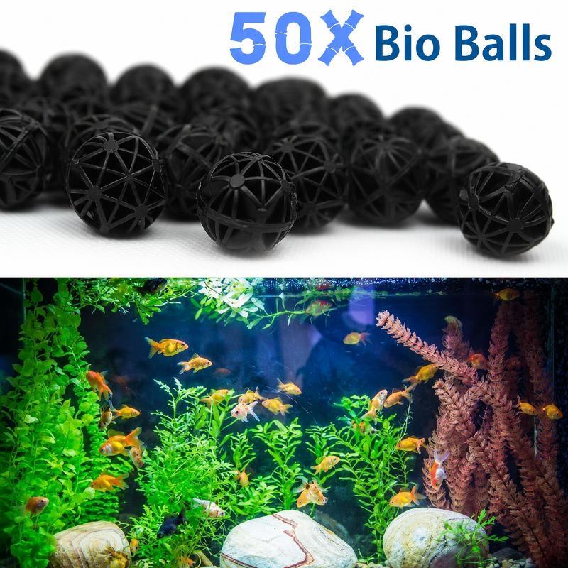 Marine Aquarium - 50 قطعة من كرات الفلتر البيولوجي