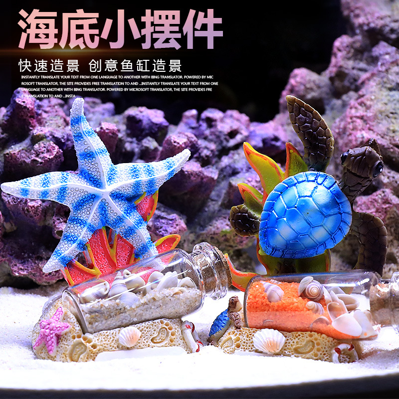 Marine Aquarium Epoxy - زينة حوض السمك على شكل سمكة