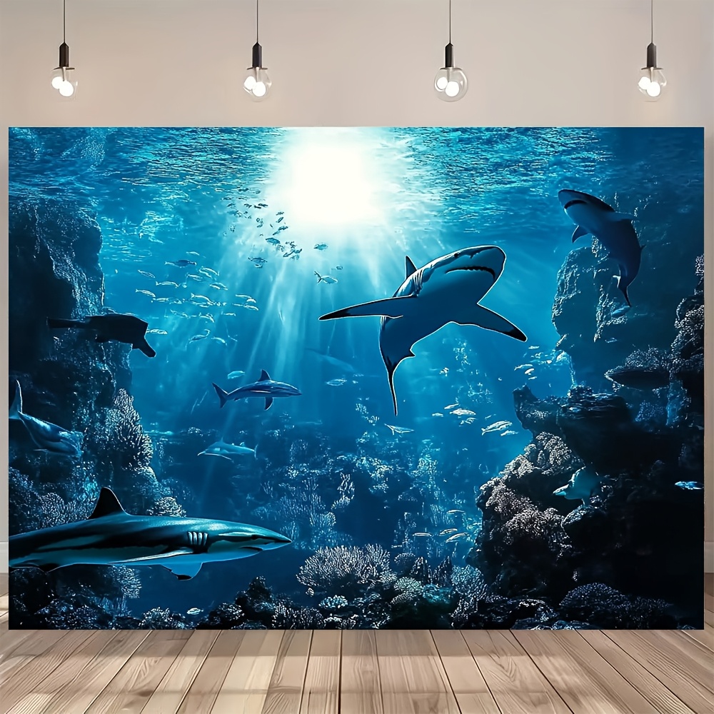 Ocean Aquarium - نسيج جداري مذهل لأسماك القرش في