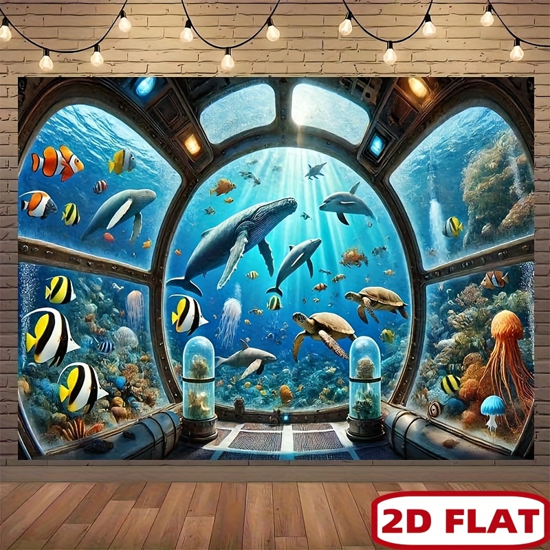 لوحة جدارية مطبوعة بتقنية الطب - مراجعة Ocean Aquarium وسعره