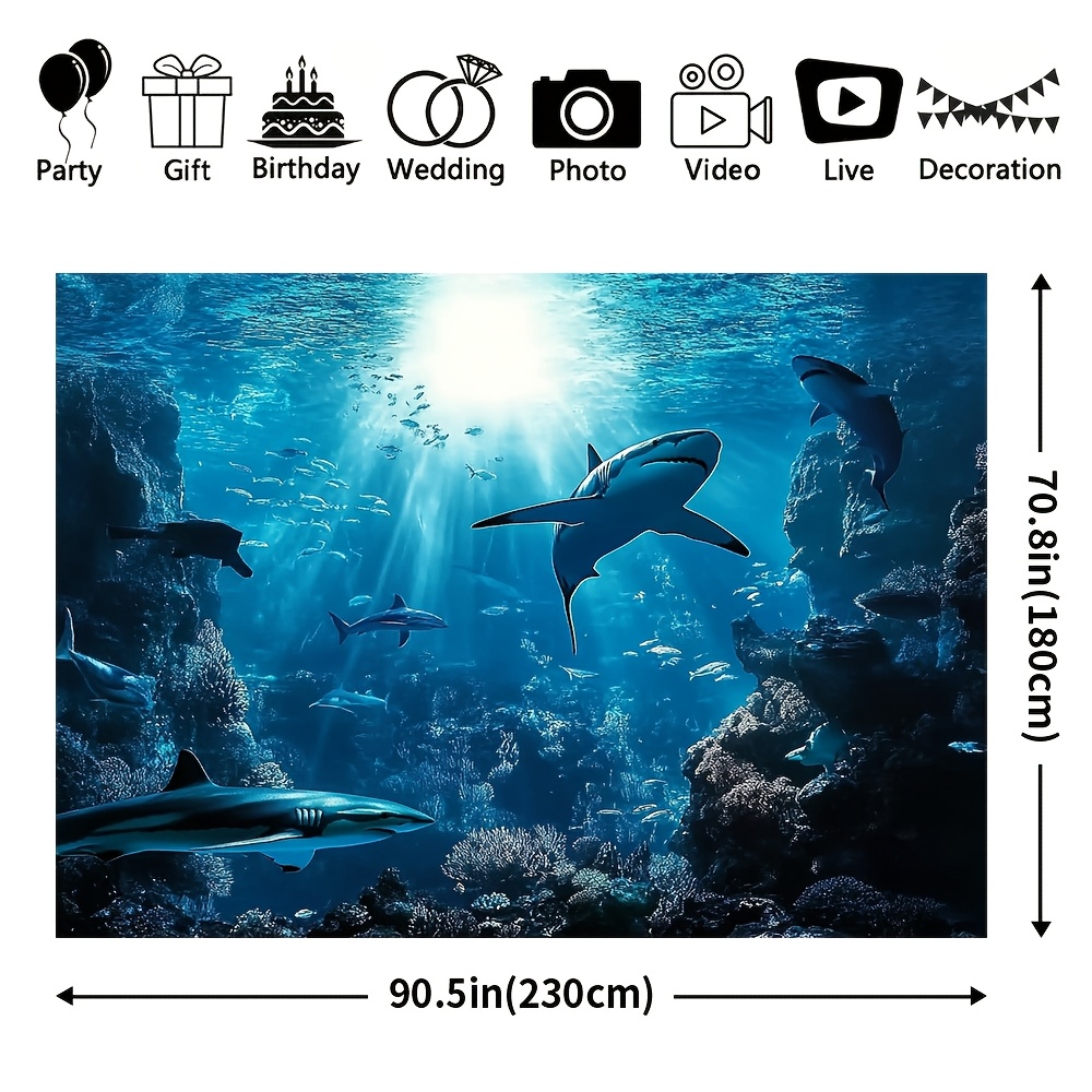 نسيج جداري مذهل لأسماك القرش ف - مراجعة Ocean Aquarium وسعره