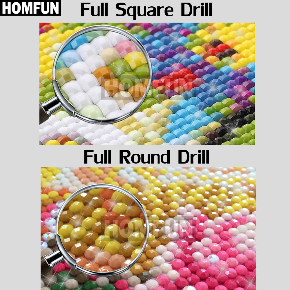 HOMFUN كامل مربع/الحفر المستدي - مراجعة Marine Coral وسعره