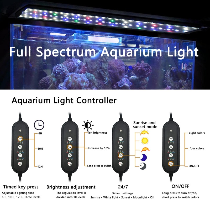 إضاءة LED لأحواض السمك بطيف كا - مراجعة Reef Lighting وسعره