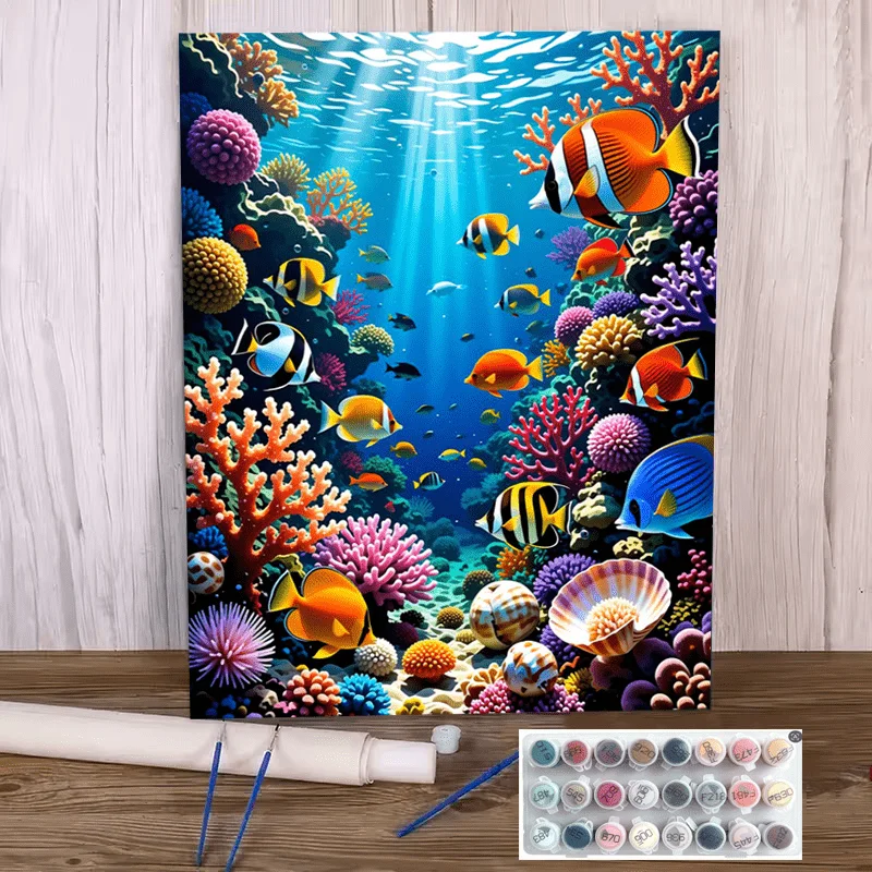 مجموعة رسم بالأرقام للمبتدئين  - مراجعة Marine Coral وسعره